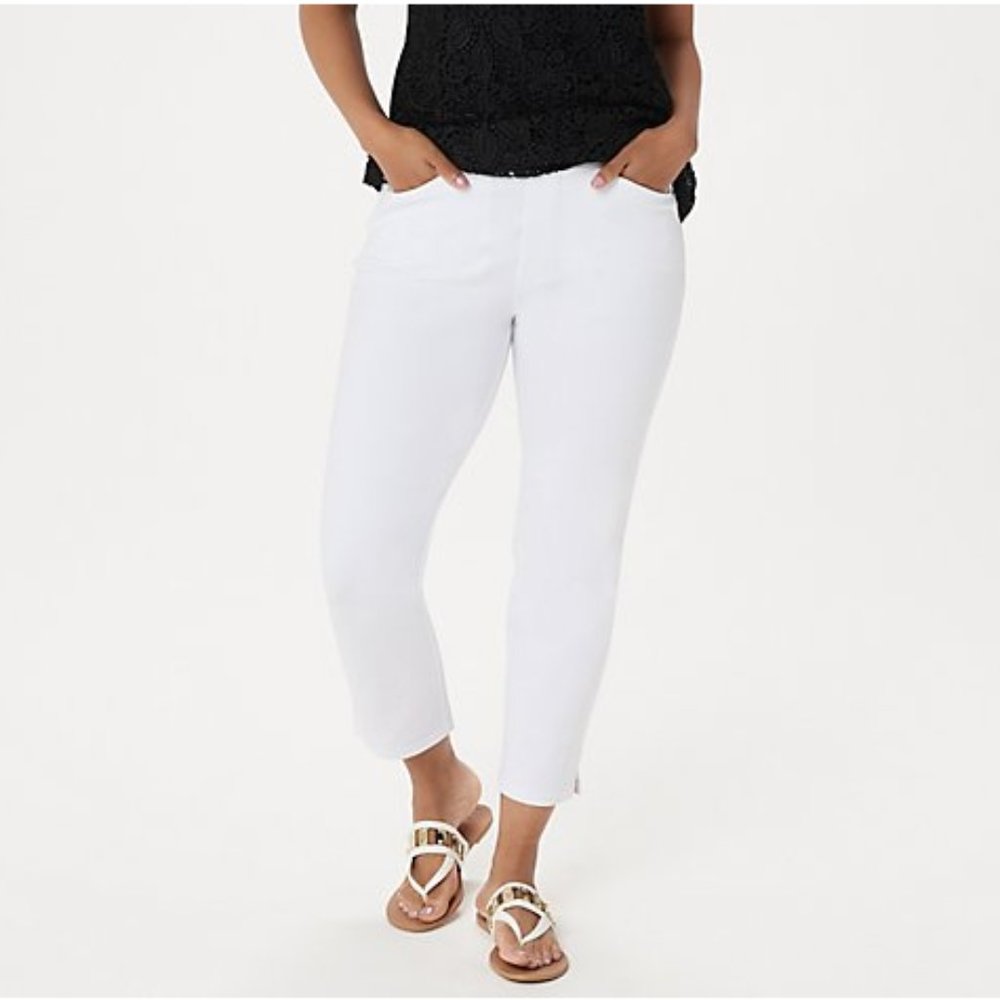 Susan Graver Regular Weekend Premium Stretch Crop Pants